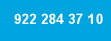 922 284 37 10